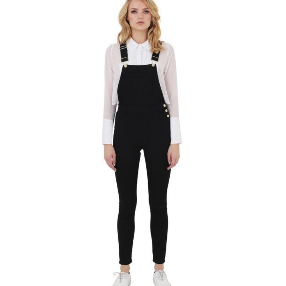 SSO Second Skin Overalls High Rise Skinny Black